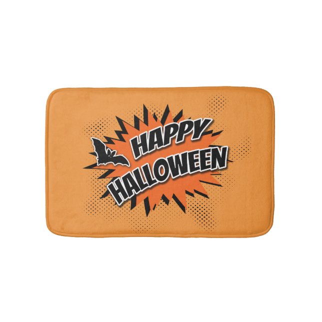 Happy Halloween Bath Mat (Front)