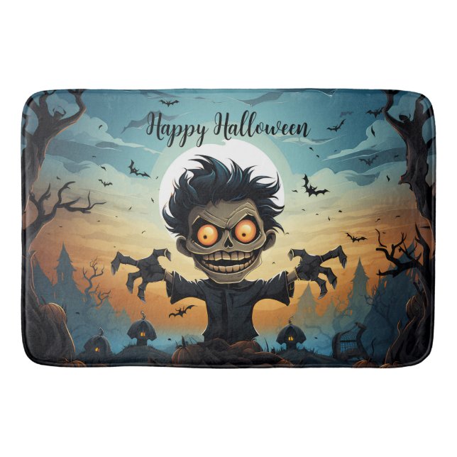 Happy Halloween Bath Mat (Front)