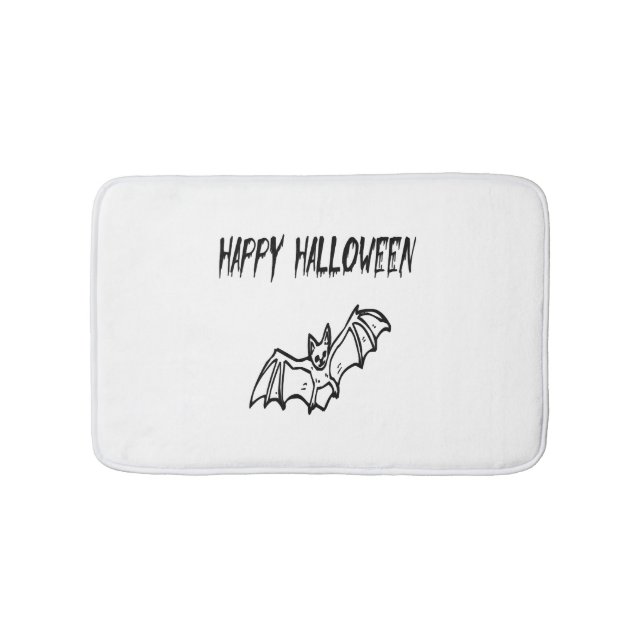 happy halloween                             bath mat (Front)