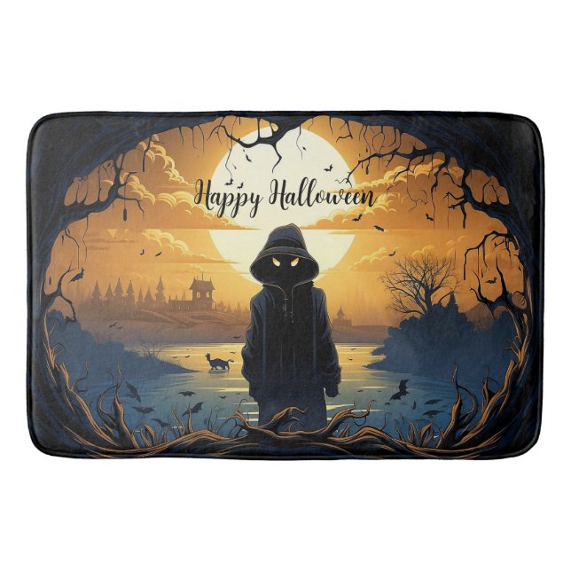 Happy Halloween Bath Mat (Front)