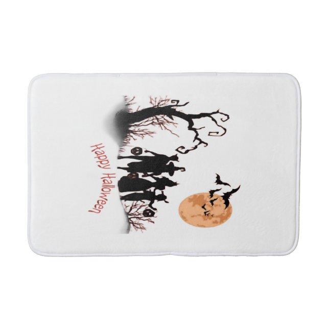 Happy Halloween Bath Mat (Front)