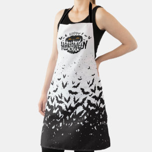 Happy Halloween Bats Apron