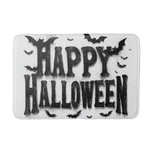 Happy Halloween - Bats Bath Mat