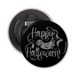 Happy Halloween bats  jack o lantern Bottle Opener