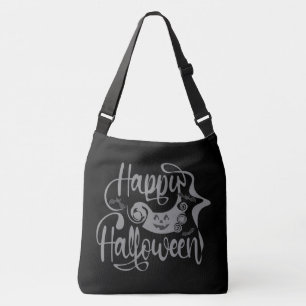 Happy Halloween bats  jack o lantern Crossbody Bag