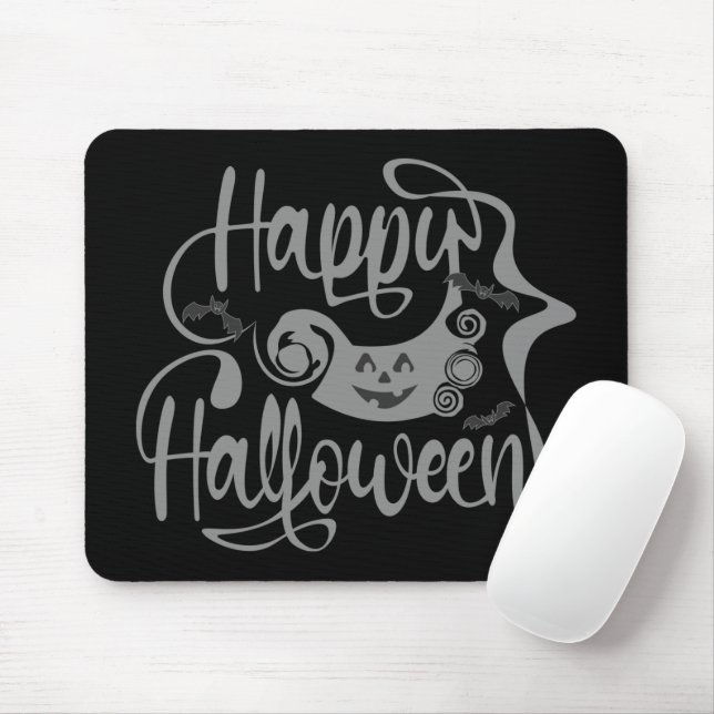 Happy Halloween bats  jack o lantern Mouse Mat (With Mouse)