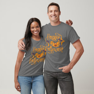 Happy Halloween bats jack o lantern T-Shirt