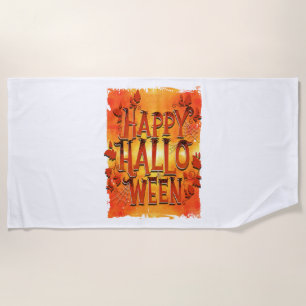 Happy Halloween Beach Towel