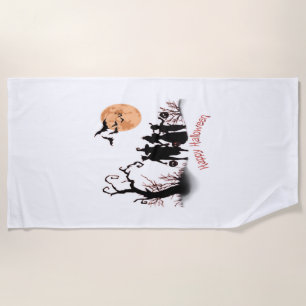 Happy Halloween Beach Towel
