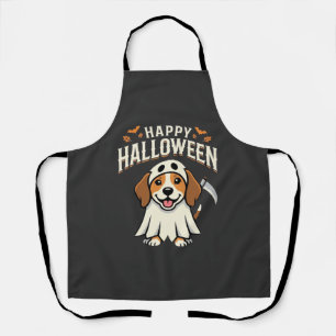 Happy Halloween Beagle Dog Design_1 Apron