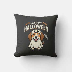 Happy Halloween Beagle Dog Design_1 Cushion