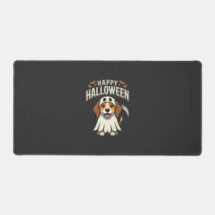Happy Halloween Beagle Dog Design_1 Desk Mat
