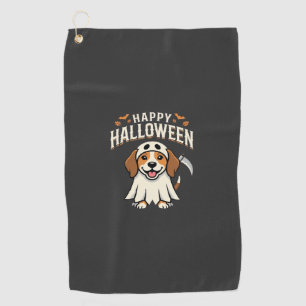 Happy Halloween Beagle Dog Design_1 Golf Towel