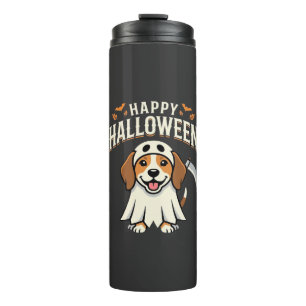 Happy Halloween Beagle Dog Design_1 Thermal Tumbler