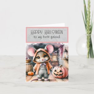 Happy Halloween Best Friend Holiday Card