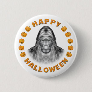 Happy Halloween Bigfoot 6 Cm Round Badge