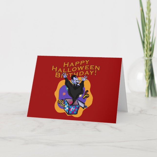 Happy Halloween Birthday! Card (Front)