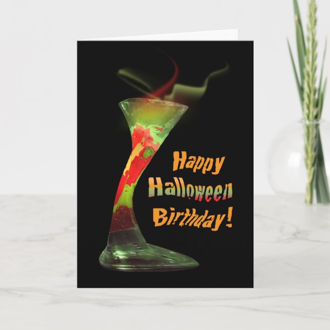 Happy Halloween Birthday Card (Front)