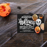 Happy Halloween Birthday |  Party Invitation Postcard<br><div class="desc">Happy Halloween Birthday |  Party Invitation</div>
