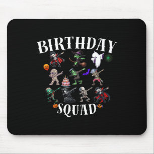 Happy Halloween Birthday Squad Matching Family Par Mouse Mat