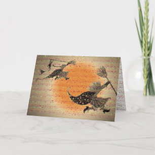 Happy Halloween Birthday Witches Card