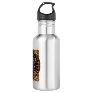 Happy Halloween Black Cat Pumpkins Bones_1 532 Ml Water Bottle