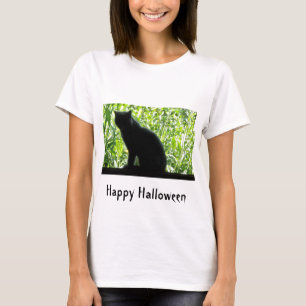 Happy Halloween Black Cat T-Shirt