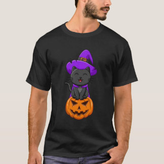 Happy Halloween Black Cat Tee