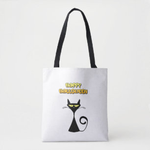 Happy Halloween Black Cat Trick or Treat Bag