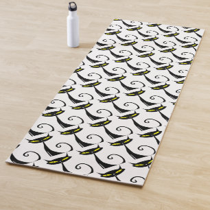Happy Halloween Black Cat   Yoga Mat