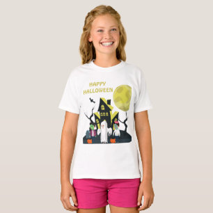 Happy Halloween Black Green Kids T-Shirt