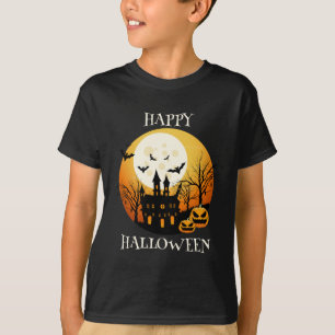 Happy Halloween Black Orange T-Shirt