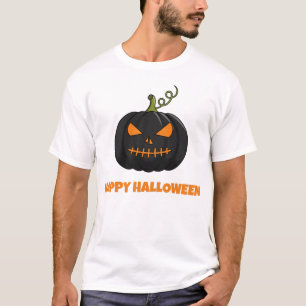 Happy Halloween Black Pumpkin Men T-Shirt