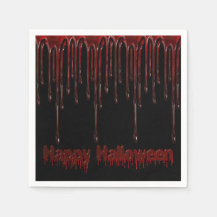 Happy Halloween Blood Drips Napkin