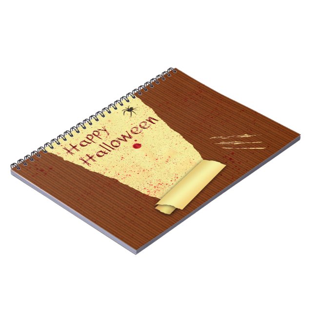 Happy Halloween Bloody Wallpaper Notebook (Left Side)