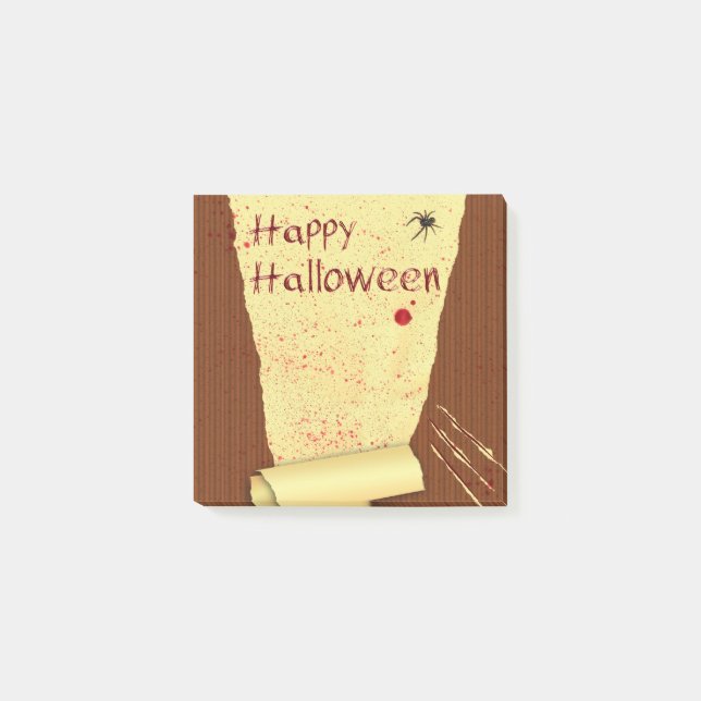 Happy Halloween Bloody Wallpaper Post-it Notes (Front)