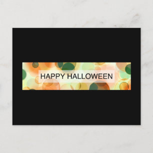 happy halloween (bokeh) postcard