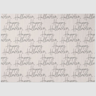 Happy Halloween Bone and CharcoalTissue Paper