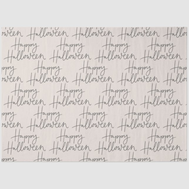 Happy Halloween Bone and CharcoalTissue Paper (Front)