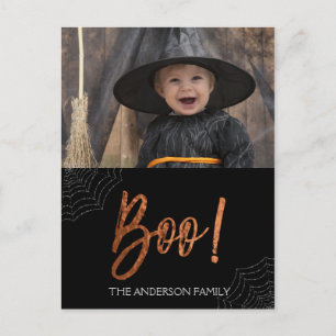 Happy Halloween Boo! Halloween Photo Card