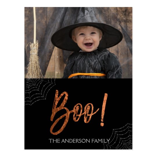 Happy Halloween Boo! Halloween Photo Card
