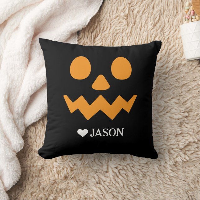 Happy Halloween boo spooky pumpkin Face Cushion (Blanket)
