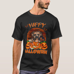Happy Halloween  Boxer Pumpkin Dog  Halloween T-Shirt
