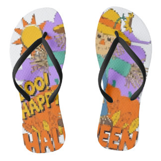 Happy Halloween boy  Flip Flops