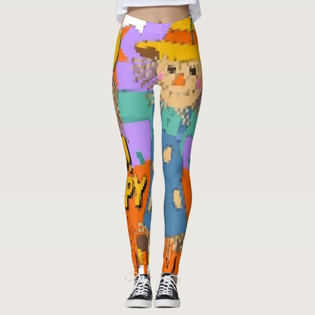 Happy Halloween boy  Leggings (Front)