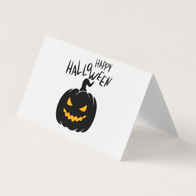 Happy Halloween Business card folded (Front)