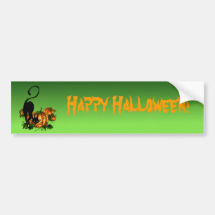 HAPPY HALLOWEEN by SHARON SHARPE Bumper Sticker