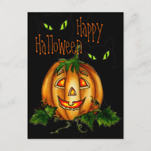 HAPPY HALLOWEEN by SHARON SHARPE Postcard