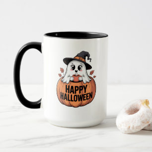 Happy Halloween Caffeine Ghost Mug