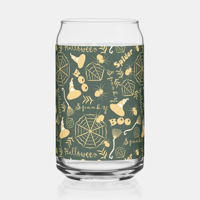 Happy Halloween Can Glass (Front)